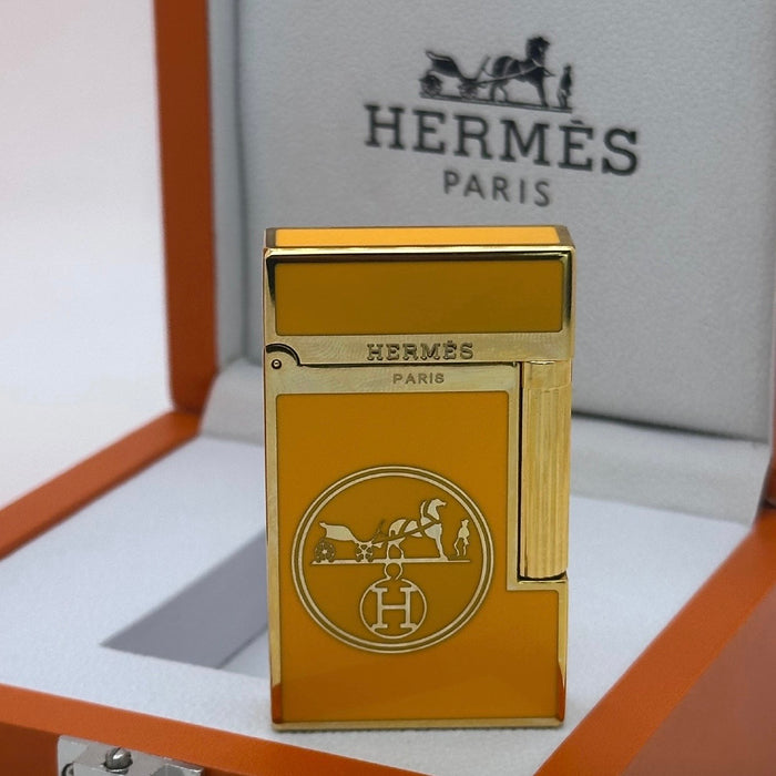 Style Gold Lighter - Orange Signature Edition | Paris Luxury Piece