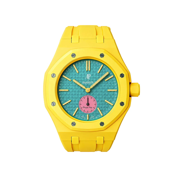 AP X SWATCH ROYAL POP Bioceramic Strap -  Yellow