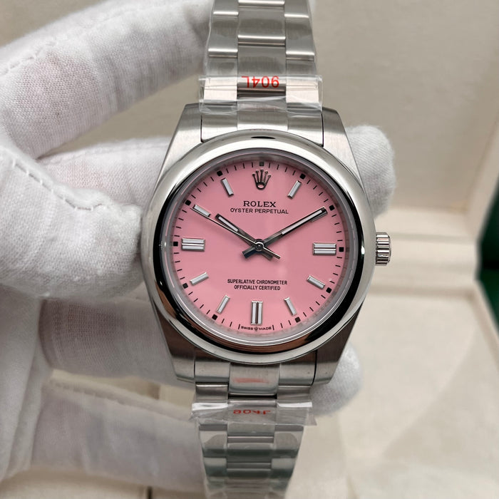Rolex Oyster Perpetual Candy Pink Dial and Robust Oystersteel (5A+)