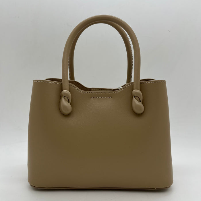 Genuine Leather Women Mini Cross Bag With Labubu Charm