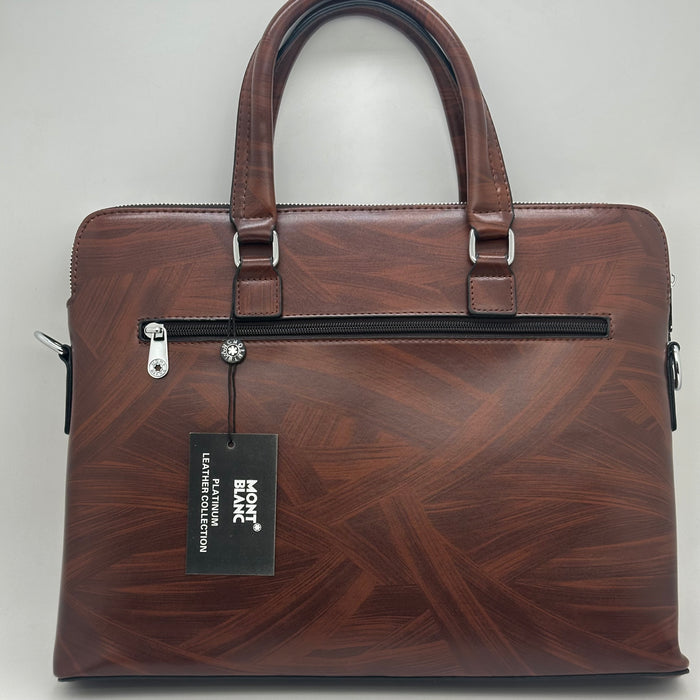 Montblanc-branded leather Laptop Bag