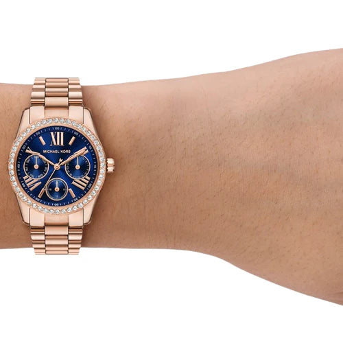 Michael Kors Lexington 32mm Rose Gold-Tone Watch Mk4926 Authentic