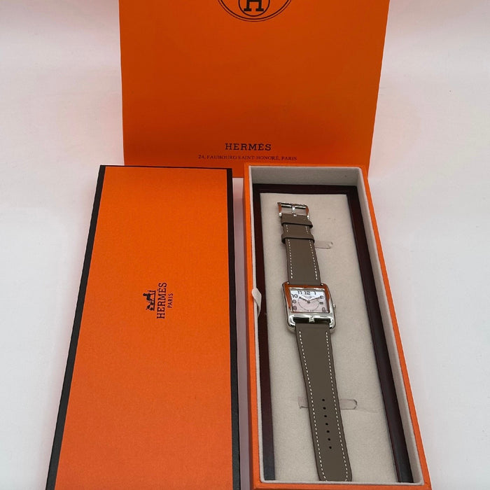 “H” Cape Cod Gold Plated Brown Strap Watch For Women
