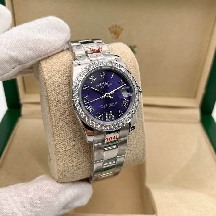 Rolex Datejust 31mm Purple Diamond Dial – Jubilee Bracelet (5A+)