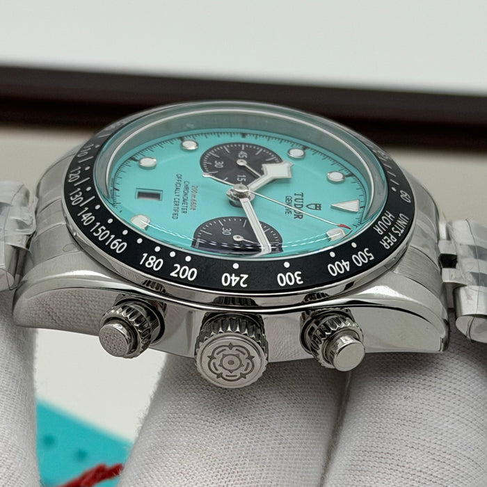 Tudor Black Bay Chrono “ Flamingo Blue” M79360N-0024- Swiss Super Clone