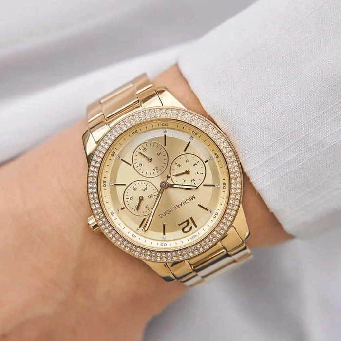 Michael Kors For Women Tibby Multifunction Gold-Tone Watch MK6927 Authentic