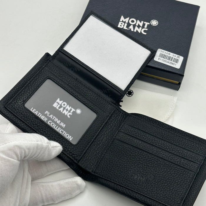 Montblanc Black Real Leather Wallet (Montblanc Collection)