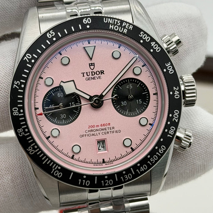 Tudor Black Bay Chrono “pink” Swiss Super Clone