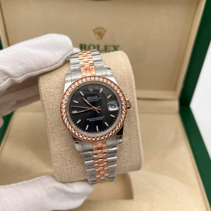 Rolex Datejust 31mm Two Tone Black Dial (5A+)