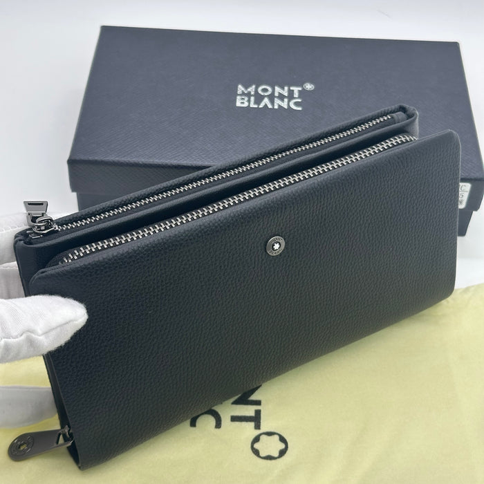 Montblanc Meisterstück Soft Grain zip Real Leather Wallet. (Montblanc Collection)