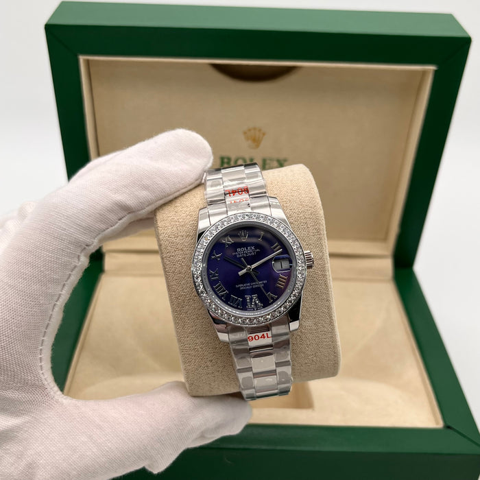 Rolex Datejust 31mm Purple Diamond Dial – Jubilee Bracelet (5A+)
