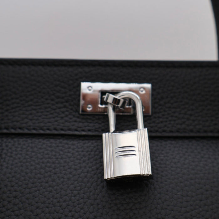 “H” Key-Lock Genuine Leather Women Bag