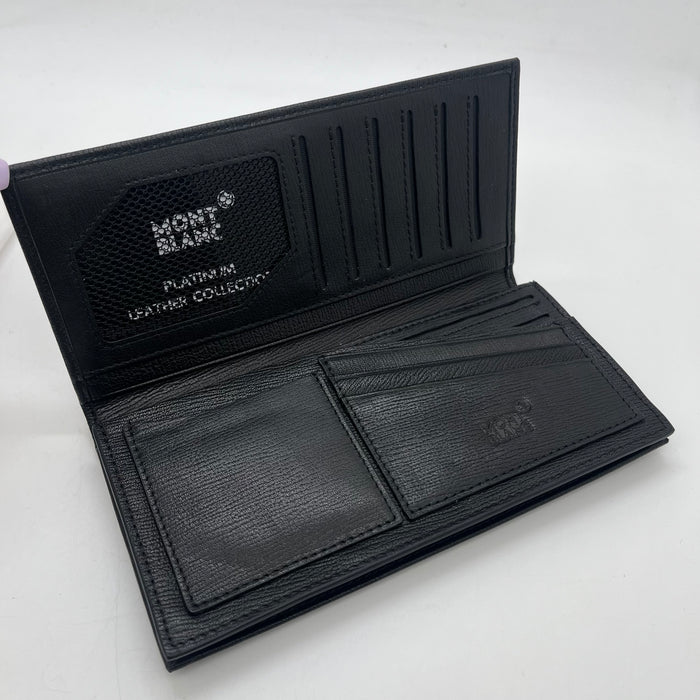 Montblanc Vertical Billfold Wallet Real Leather (Montblanc Collection)