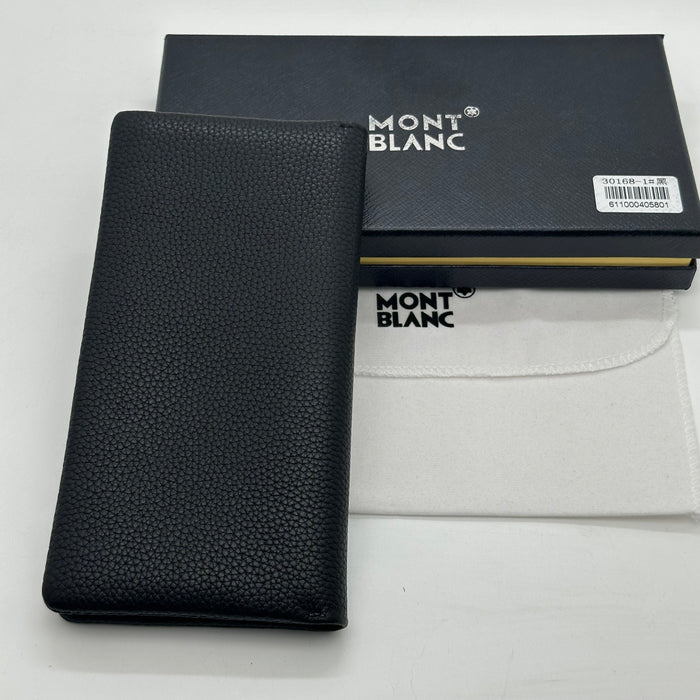 Montblanc Vertical Billfold Wallet Real Leather (Montblanc Collection)