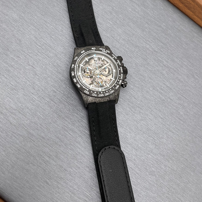 Rolex Daytona DiW Skeleton Carbon edition Swiss Super Clone