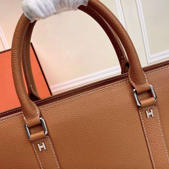 “H” Genuine Leather Business Bag