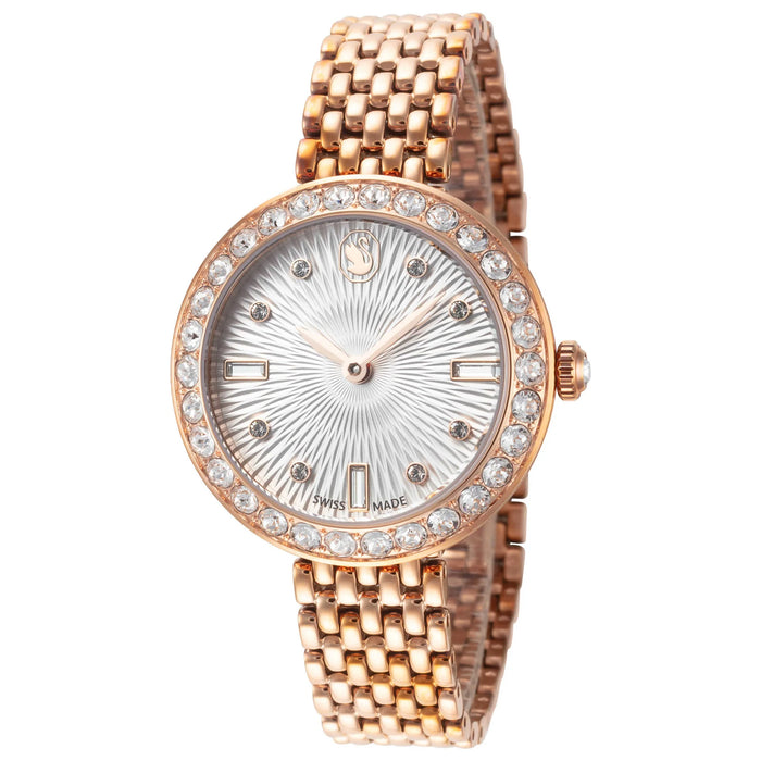Swarovski Women’s Crystal Bezel Watch – Swiss Made Luxury Timepiece 5672981 - Authentic