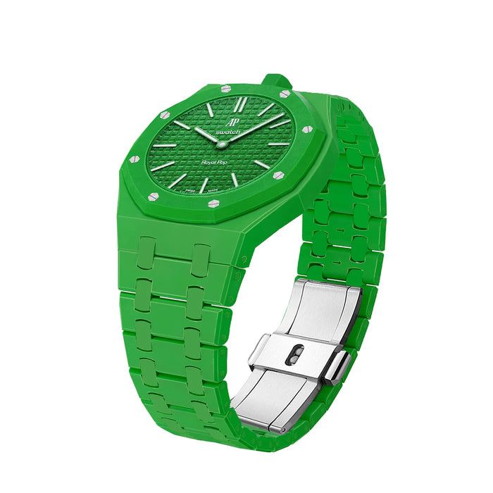 AP X SWATCH ROYAL POP Bioceramic Strap -  Green