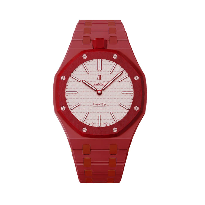 AP X SWATCH ROYAL POP Bioceramic Strap - Red