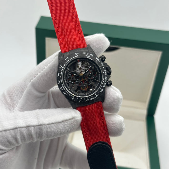 Rolex Cosmograph Daytona Carbon Skeleton 40mm Swiss Super Clone