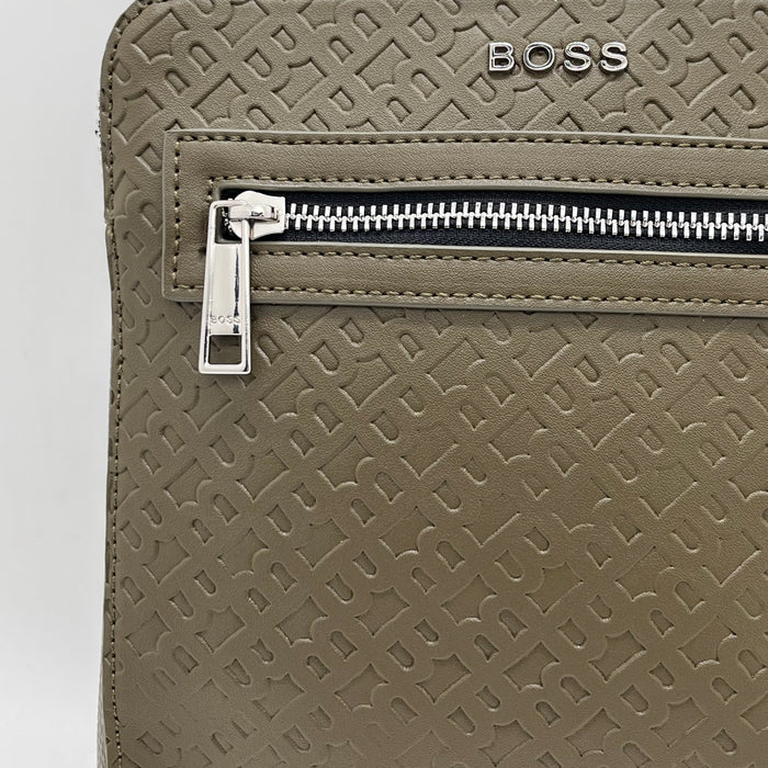 Hugo Boss Olive Green Crossbody Bag (Boss Collection)