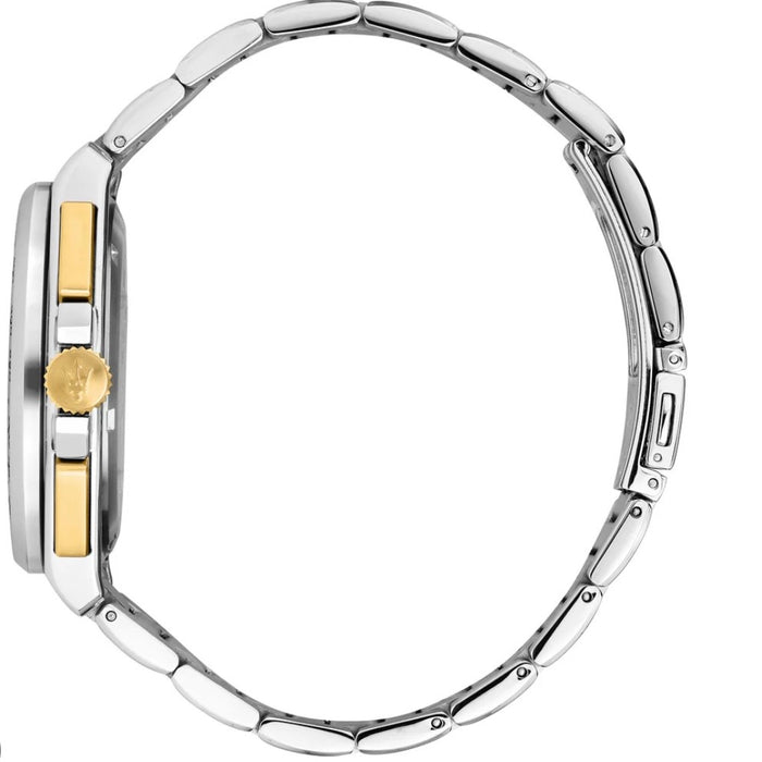 Maserati Velocità Two tone with black dial R8873652003- Authentic