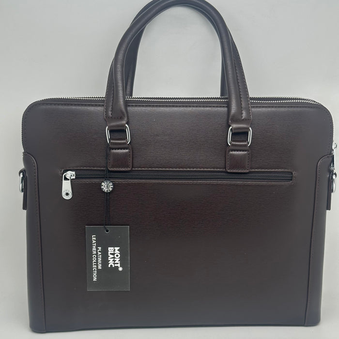 Montblanc Brown Leather Laptop bag