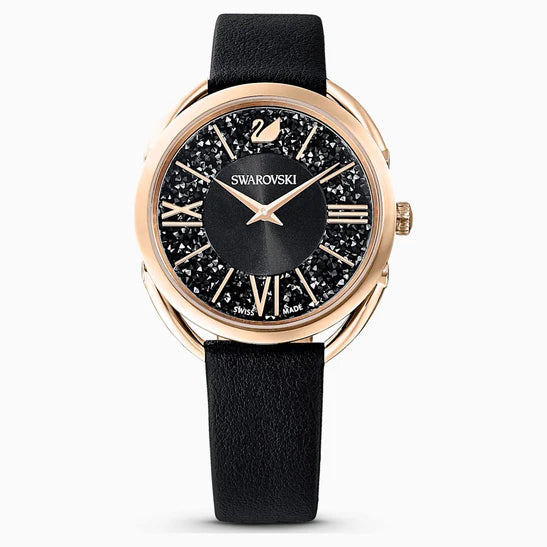 Swarovski Women’s Black Crystal Watch – Swiss Made  5452452- Authentic