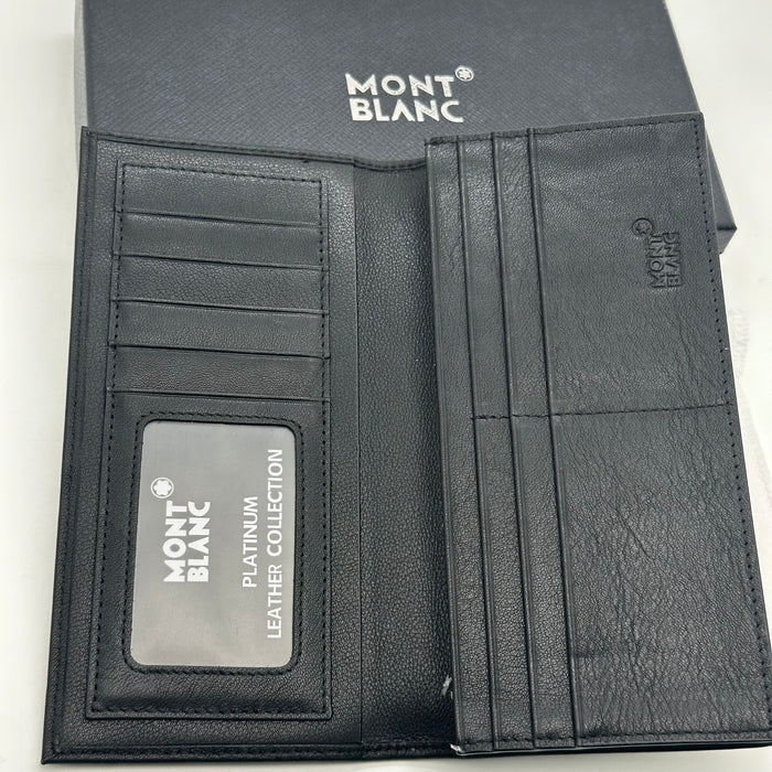 Montblanc Vertical Billfold Wallet Real Leather (Montblanc Collection)