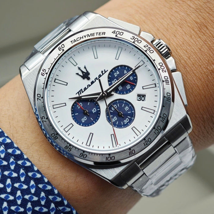 Maserati Velocità Chronograph Watch R8873652007- Authentic