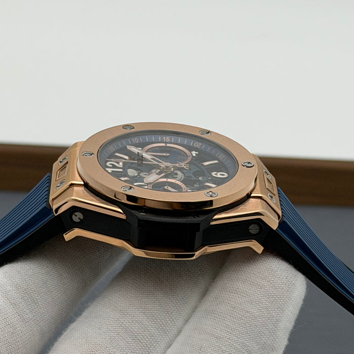 Hublot Big Bang Unico King Gold Blue - Swiss Super Clone