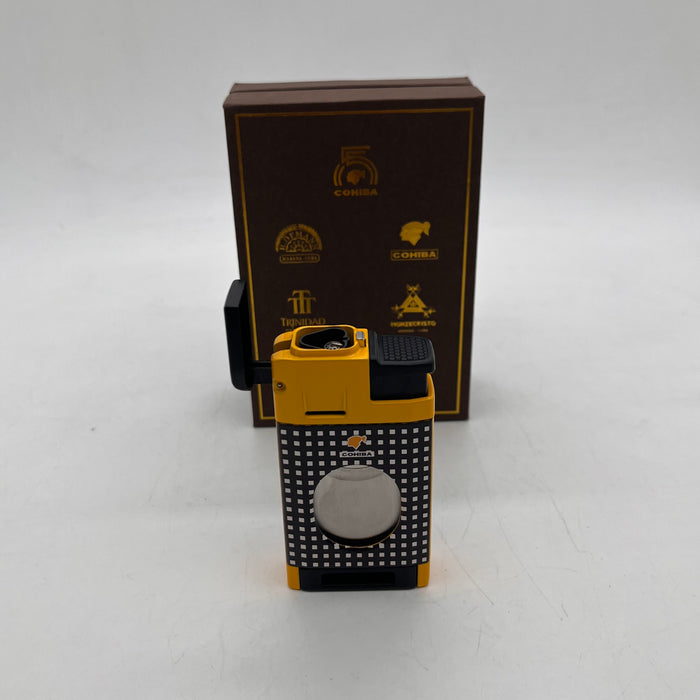 Cohiba 2-in-1 Torch Cigar Lighter and Guillotine Cutter Combo