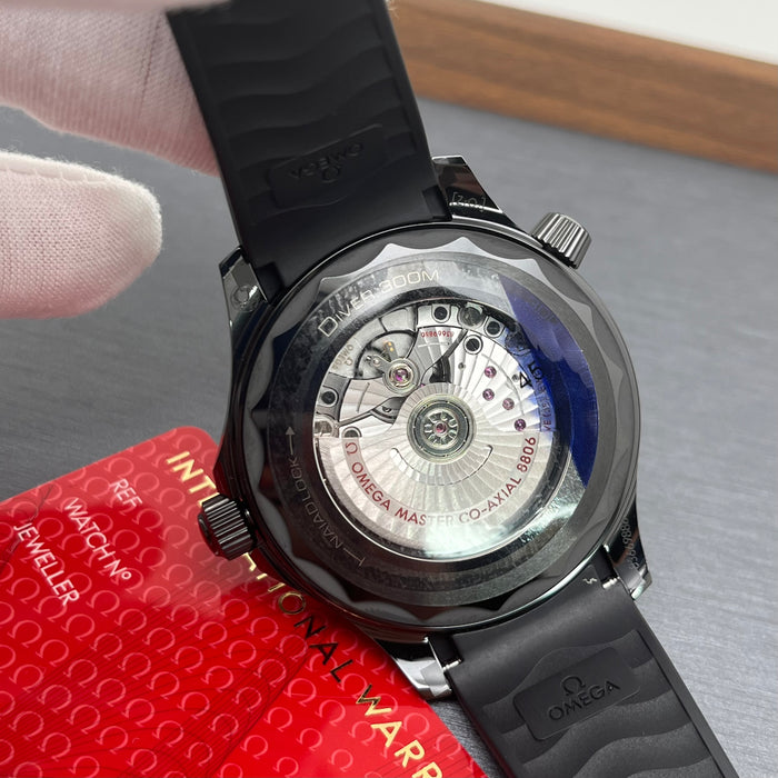 Omega Seamaster Diver 300M Co-Axial Master Chronometer "Black Black" Swiss Super Clone