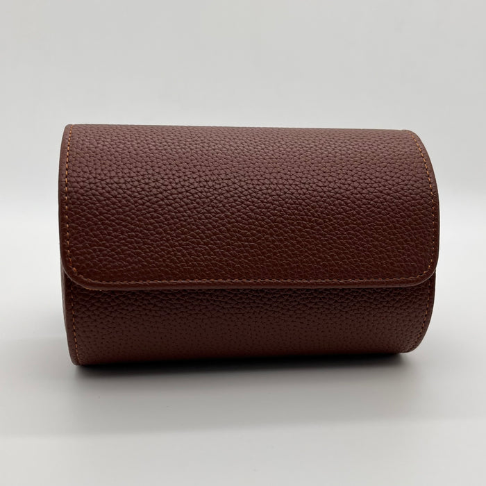 Portable Faux Leather 2-Slot Watch Storage Box