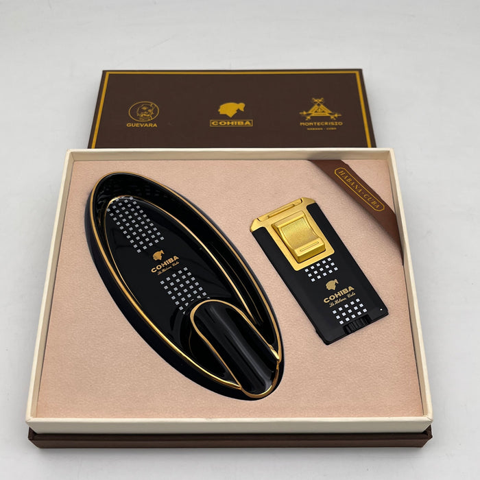 Cohiba Ashtray And Lighter Set