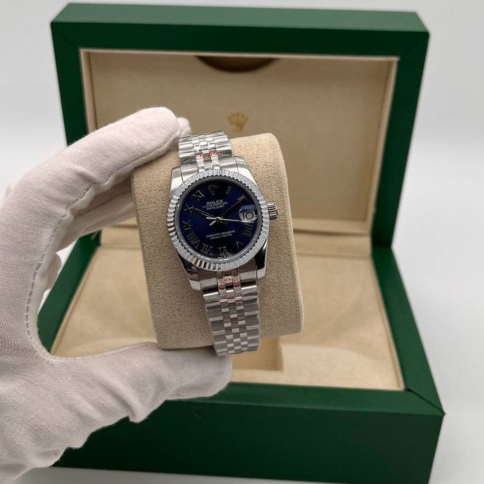 Rolex Datejust 31mm Oyestersteel Silver With Blue Dial (5A+)