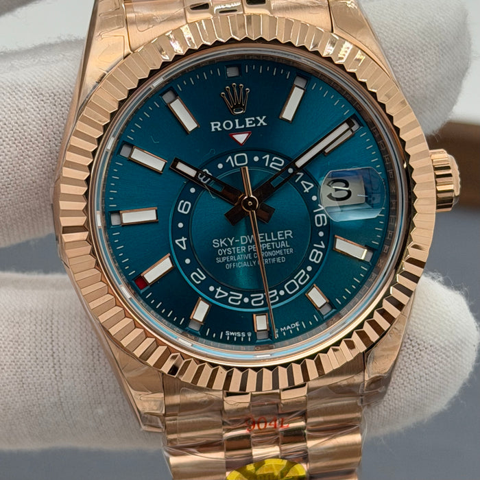 Rolex Sky-Dweller blue-green dial - Swiss Super Clone