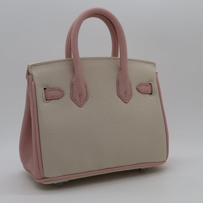 “H” Genuine Leather Two-Tone Women Bag