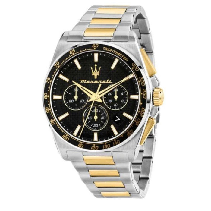 Maserati Velocità Two tone with black dial R8873652003- Authentic