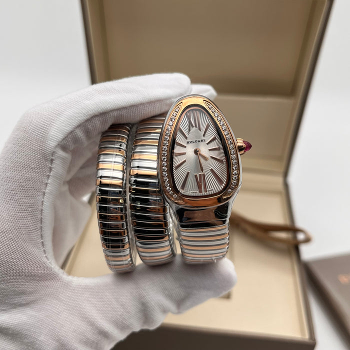 Bvlgari Serpenti Watch 35mm Two-Tone Rose Gold (S)