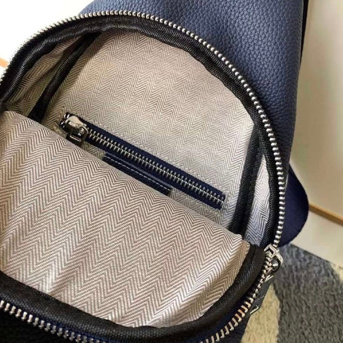 “H” Genuine Leather Chest Bag