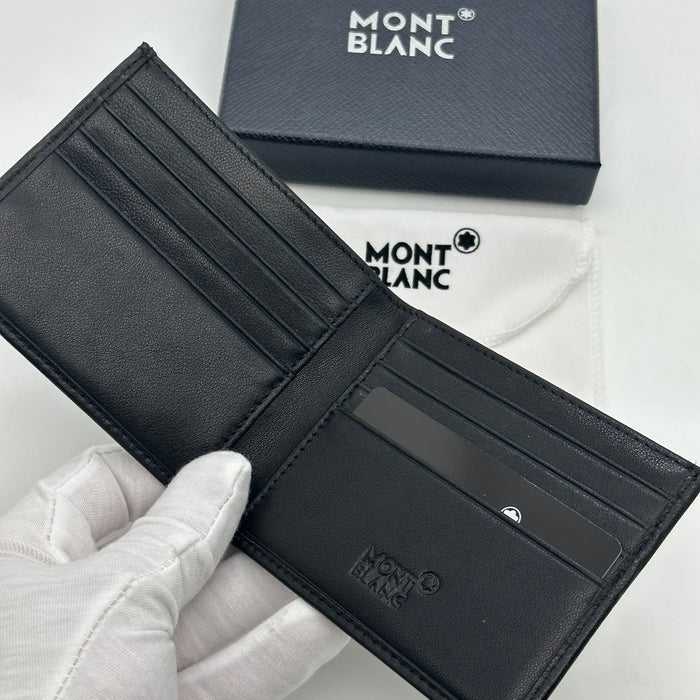 Montblanc Black Bifold Real Leather Wallet (Montblanc Collection)