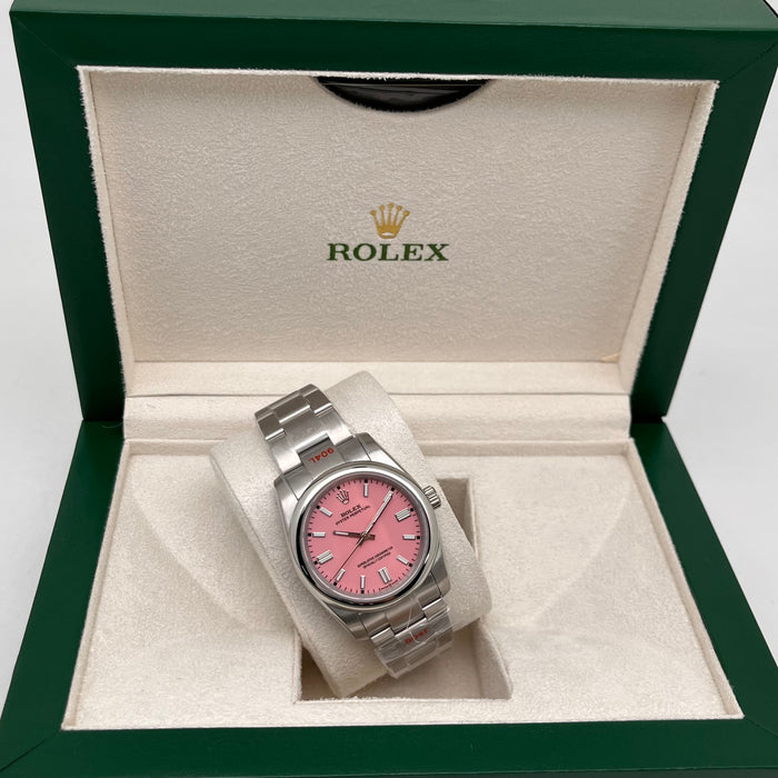 Rolex Oyster Perpetual Candy Pink Dial and Robust Oystersteel (5A+)
