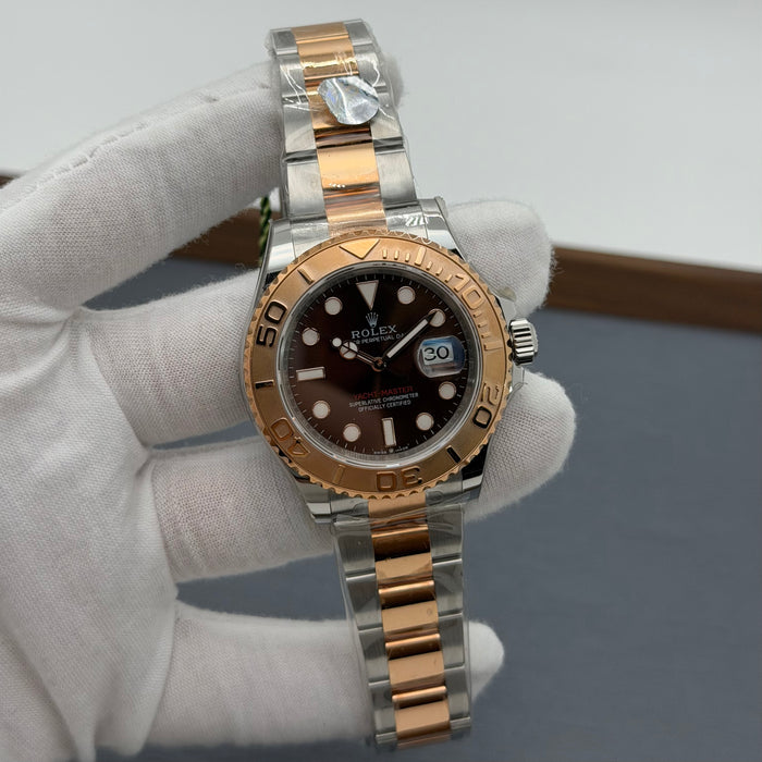 Rolex Oyster Perpetual Yacht- Master 40 two-tone Brown Dial  -Swiss Super Clone