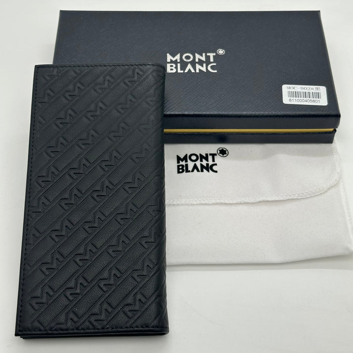 Montblanc Vertical Billfold Wallet Real Leather (Montblanc Collection)