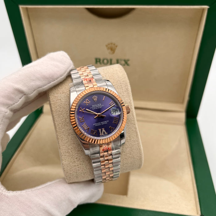 Rolex Datejust 31mm Two-Tone purple Roman dial (5A+)