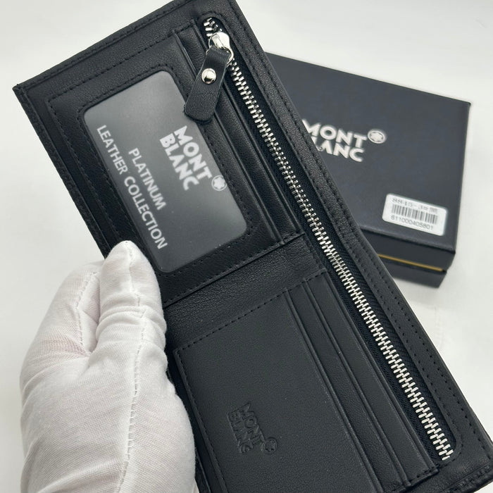 Montblanc Black Bifold Real Leather Wallet (Montblanc Collection)