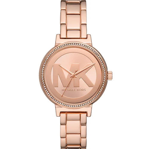 Michael Kors Sofie Rose Gold-Tone Stainless Steel Watch MKO1052 Authentic