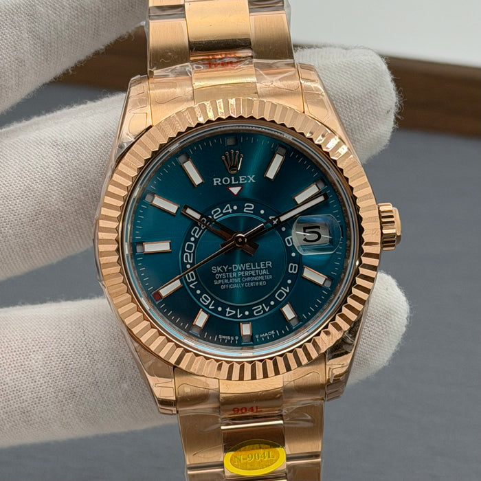 Rolex Oyster Perpetual Sky-Dweller blue-green dial - Swiss Super Clone