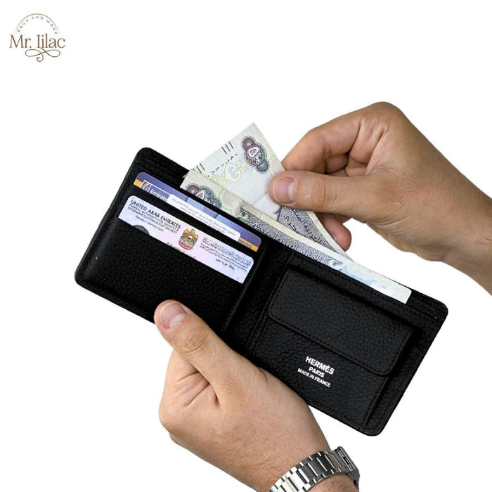 “H” Real Leather Wallet